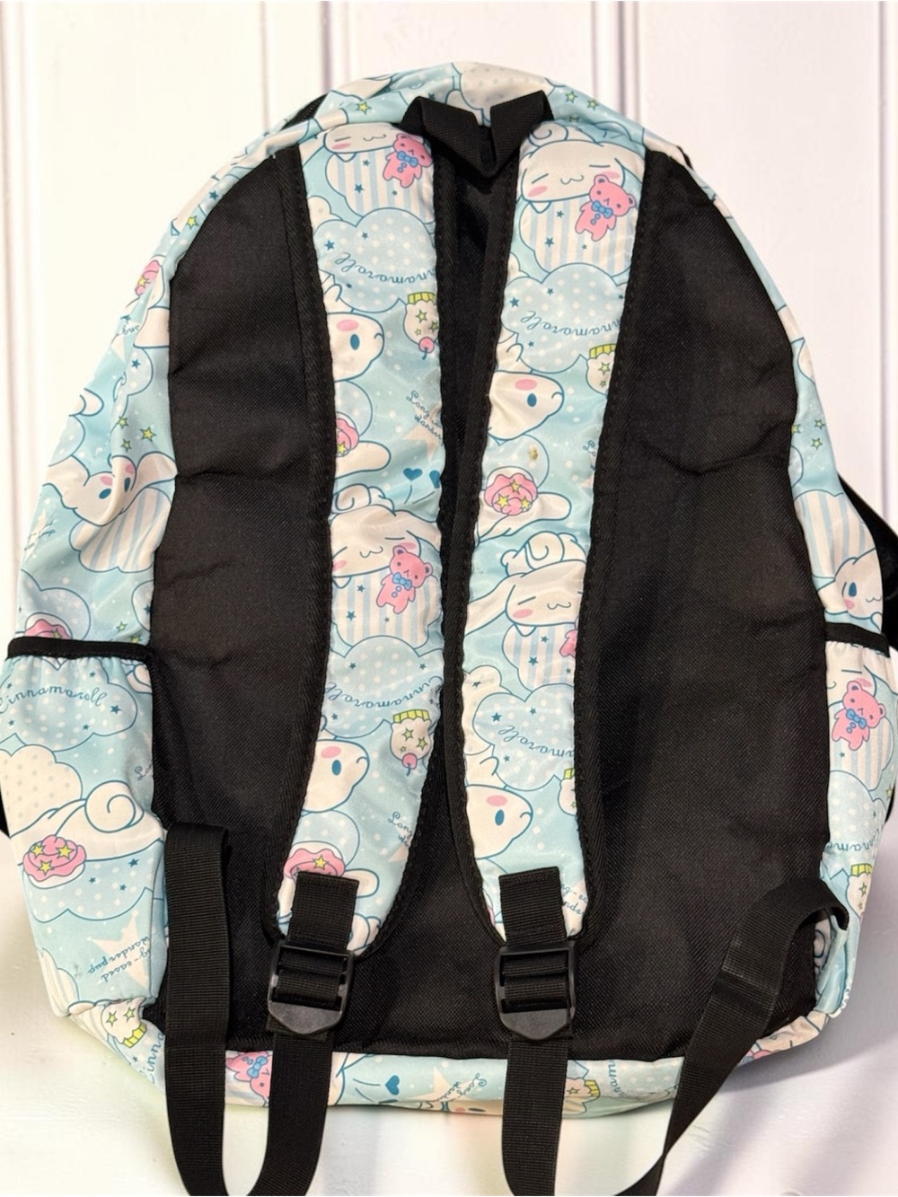 Sanrio Cinnamoroll Light Blue Cloud Print Kids Backpack - Picture 2 of 2